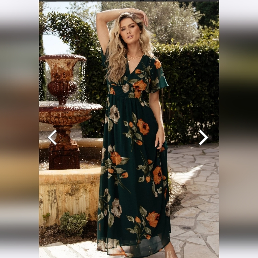 Baltic Born Birdie Floral Maxi Dress, Size L